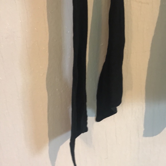 Armani Exchange A/X S vintage embroidered sheet lyocell black crop top! - Picture 10 of 12